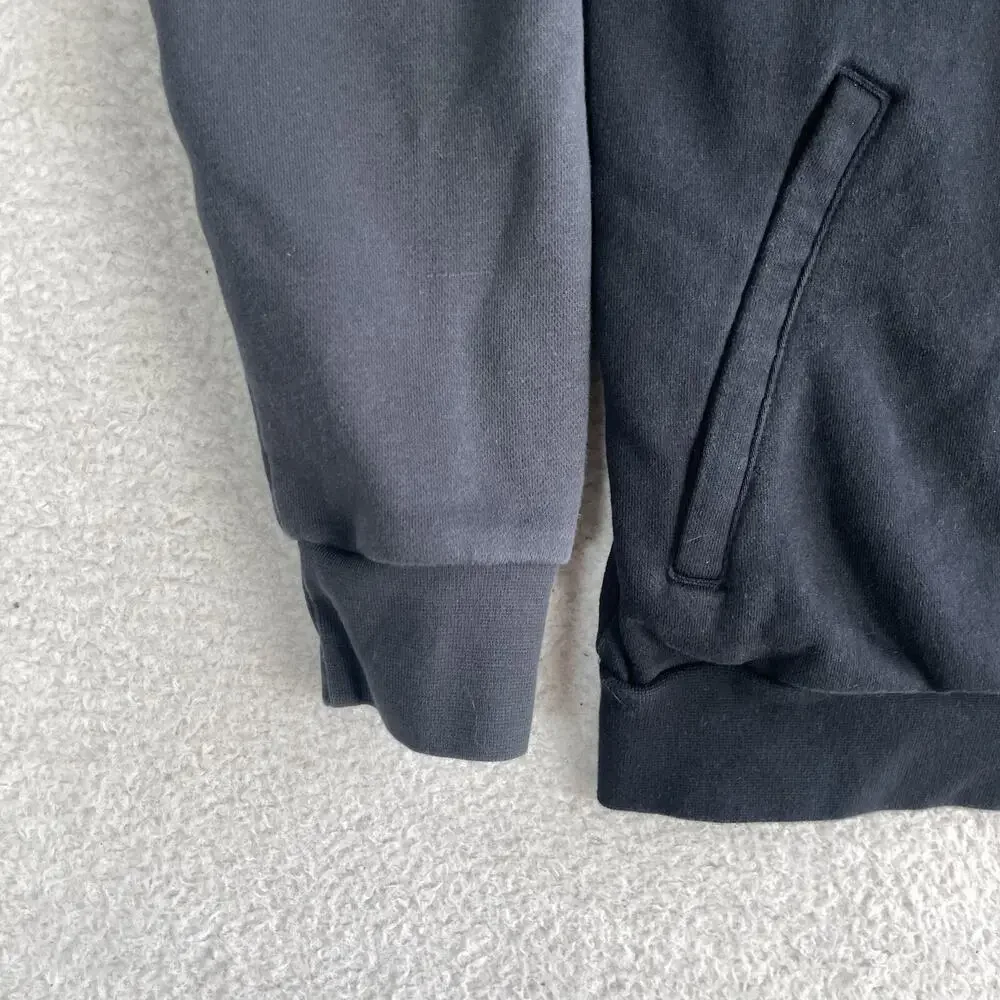 Adidas Archive Hoodie Sweatshirt Boys Youth Large 13-14Y Black Printed Logo
